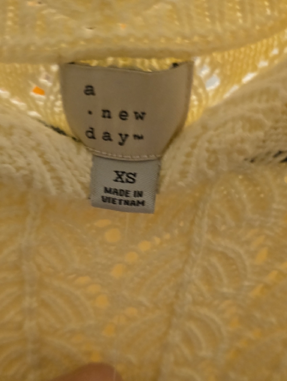 NWT a new day Cream Lace Crochet Dress - Picture 2 of 6